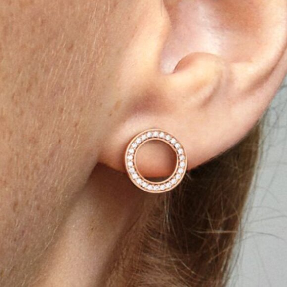 Pandora Rose ™ Forever Pandora Stud Earrings 280585cz - Picture 2 of 3